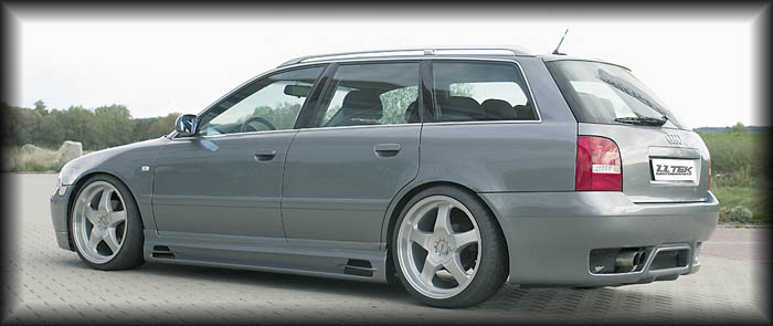 Rieger RS full rear bumper tuning for the Audi A4 B5 Shown with no vents 
