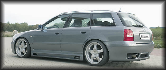 Rieger RS full rear bumper tuning for the Audi A4 B5 Shown with no vents