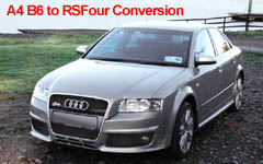 Audi A4 B6 bodykit conversion to rs4 look.