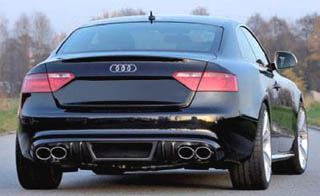 audi a5 with rieger rear bumper insert