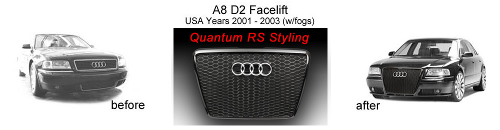Upgrade Kit for Audi A8 D2 - Facelift Model