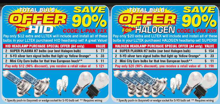 Special Lighting Upgrade Offer