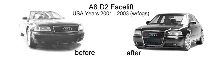 Upgrade Kit for Audi A8 D2 - Facelift Model
