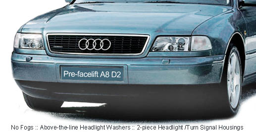 Illustration Audi A8 D2 PreFacelift Model