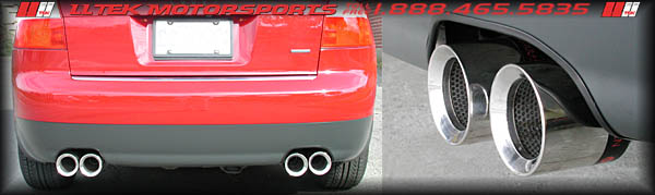 Quad Tip Exhaust Option Installed - OEM Bumper