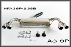 Click and View exhaust option for the Audi A3 8P