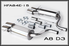 Click and View dedicated exhaust option for the Audi A8 by Hofele
