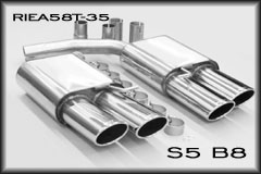 Click and View dedicated exhaust option for the Audi A5 or Audi S5