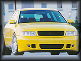 Kerscher RS front lip spoiler with fog adaptors installed