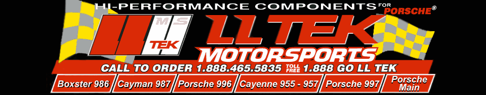 Navigation banner for LLTek Website Section dedicated to Porsche