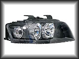 Black e-code Headlight for the Audi S4 8E