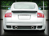 Rear View of New UBERHUS Aero Upgrade for the Audi TT