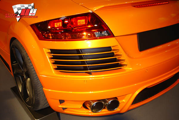 Prototype Styling for quad-tip exhaust and race venting.