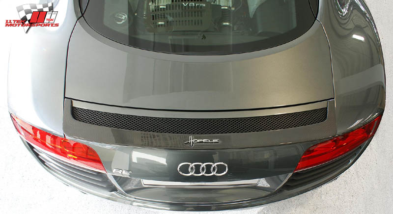 Image of carbon fiber rear deck spoiler