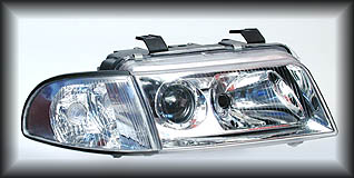 2-piece "Plug and Play" e-code lighting for the Audi A4 B5 96-99