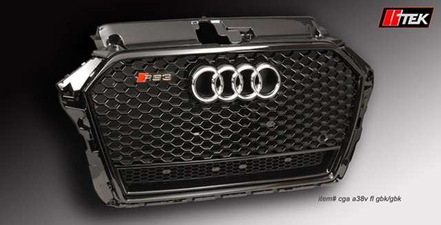A3 S3 Grille Upgrade rs grille styling for audi a3 s3