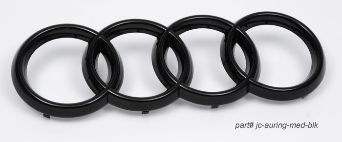 glossy black grille rings for audi