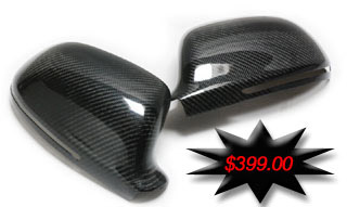 aftermarket carbon fiber mirror shells for the audi a4 8k b8