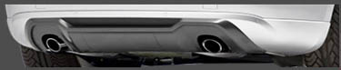 caractere audi q5 valence exhaust option - single tips on each side