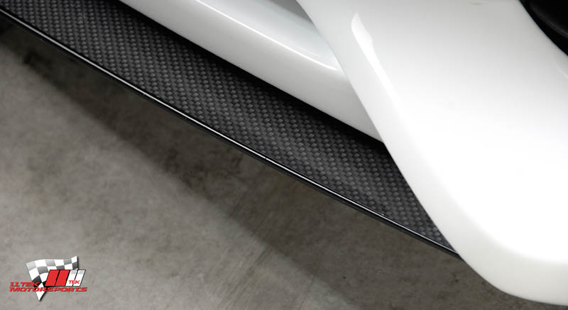 audi rieger b8 carbon fiber look splitter detail