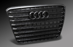 piano black w12 style grille