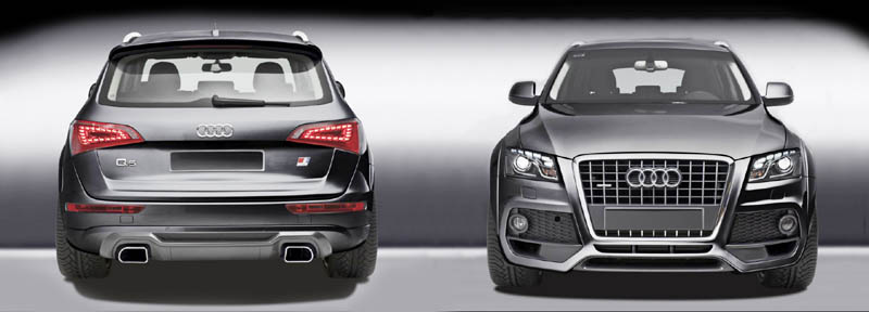 caractere audi q5 illustrated front and rear