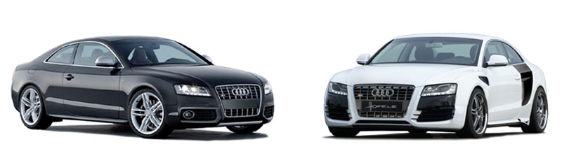 oem Audi S5 coupe hofele body kit comparison