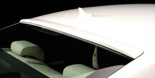 Roofspoiler available in two finishes