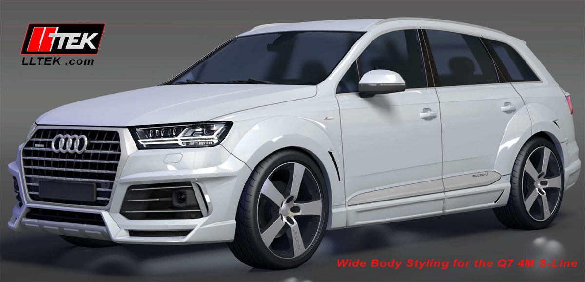 LLTeK wide body kit styling for 2nd generation Audi Q7 4M