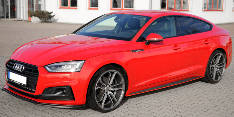 click and view details on facelift body kits for audi a5 image link to rieger facelift a5