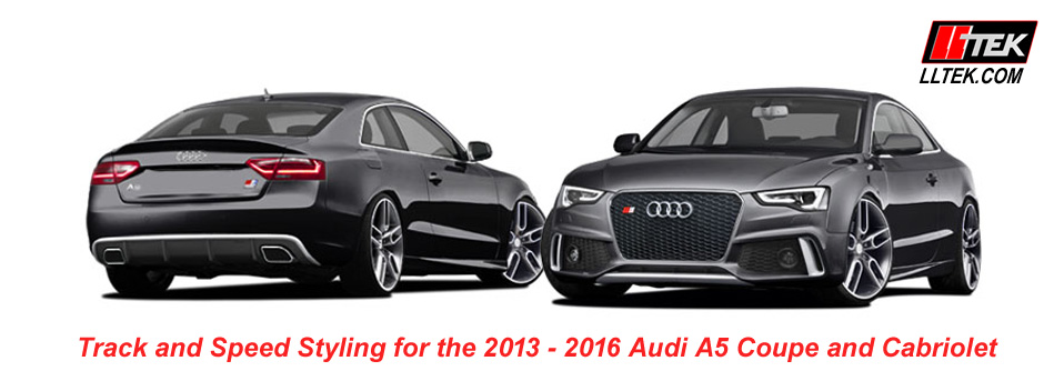 click and view options for the audi a5 facelift offered by caractere image link to caractere facelift bodykit