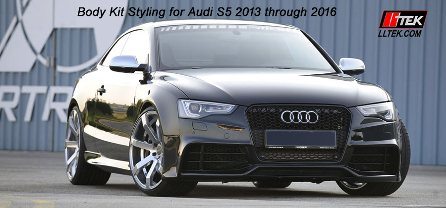 click and view details on facelift body kits for audi a5 image link to rieger facelift a5