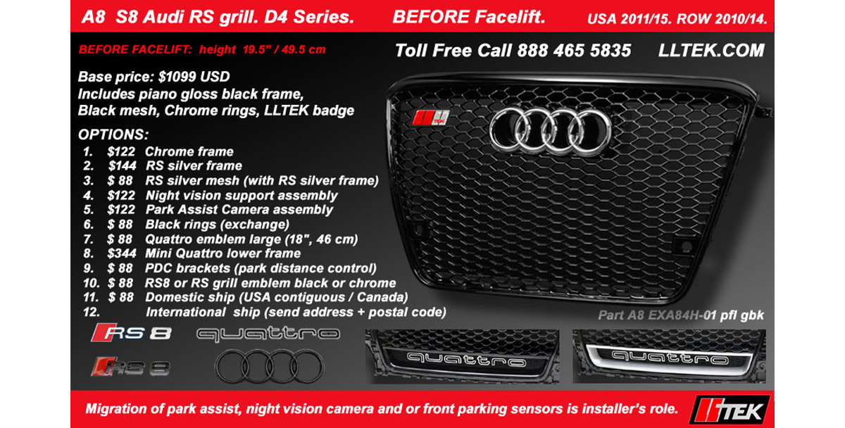  RS grill styling