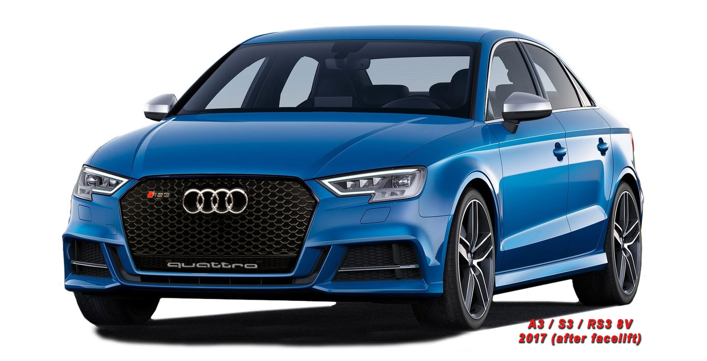 body kit styling for 2017 - 2020 Audi A3 8V S3 RS3 by Rieger