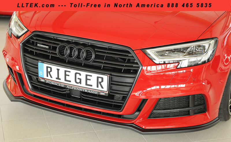 Rieger Spoiler SWORD ABS Matt Black For Audi RS3 8V Sedan/Sportback AB