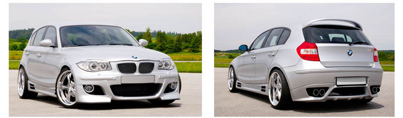 BMW 1 Series body kits E81, E87, E82 and E88, fibre parts BMW 1 Series E81,  E87, E82 and E88