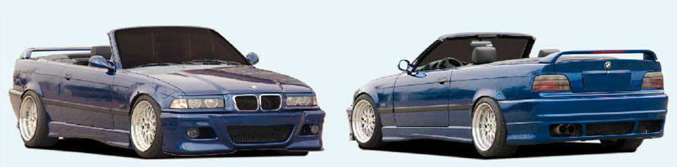 JDM kit for BMW e36 coupe, cabrio
