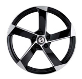 black finish with polished face eta beta black magic