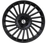 matte black finish with polished alu face black with polished face