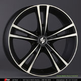 black wheel with polished face rochel rochel black polished face