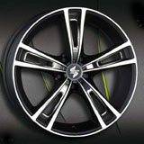 rochel x black with inlays and polished face matte black polished