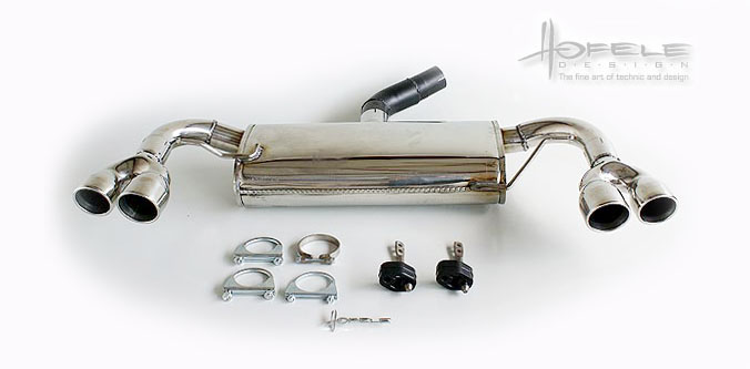 image - quad tip exhaust for the Audi A3 8P by Hofele