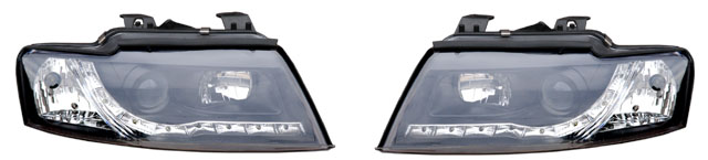 Audi A4 B6 Cabriolet (03-06) - Black LED Headlight