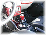 Shift Knob, Leather Boot and Gated Crome Ring