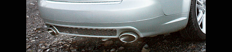 Hofele twin oval exhaust RS tips for Audi A4