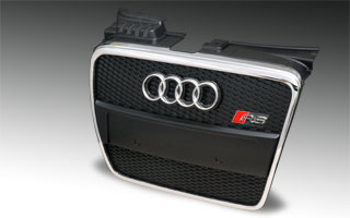 Grille with Chrome Look Framing for Audi A4 B6