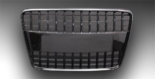 image audi q7 grille in piano black finish