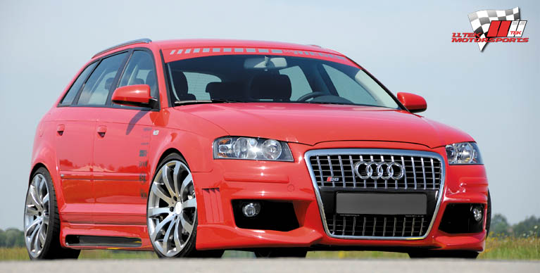 Image 3/4 View of Rieger Bodykit for Audi A3 8P