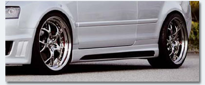 image - rieger sideskirts for the audi a4 b6 cabriolet