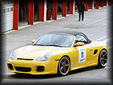 Boxster S rolls out to the tarmac.